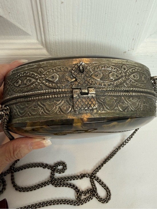 ASOS Handbags - ASOS OVAL SHAPED METAL CROSSBODY PURSE
